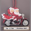 Motorcycle Couple - Santa & Mrs. Claus
