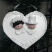 Wedding Ornament: Heart with Bride and Groom